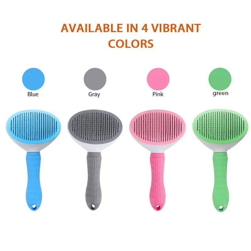 Pet Dog Brush Cat Comb Self Cleaning Pet Hair Remover Brush For Dogs Cats Grooming Tools Pets Dematting Comb Dogs Accessories