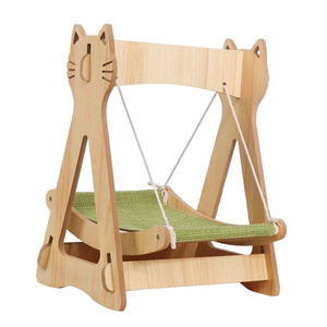 wholesale Cat Hammock Lounger Pet Hanging Swing Wooden Cat Bed Stable Structure Swing