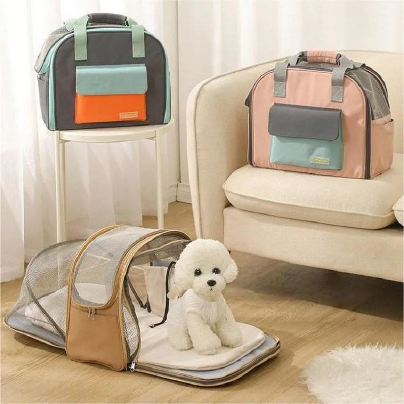 Factory Custom durable useful puppy Carrier Bag Dog Carrier Tote bag pet Carrier handbag For Small dogs and cats pet shoulder ba