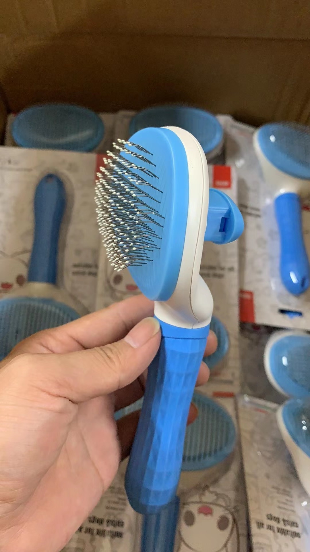 Pet Dog Brush Cat Comb Self Cleaning Pet Hair Remover Brush For Dogs Cats Grooming Tools Pets Dematting Comb Dogs Accessories