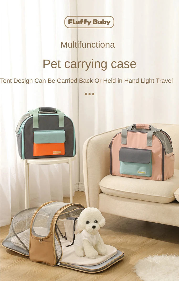 Factory Custom durable useful puppy Carrier Bag Dog Carrier Tote bag pet Carrier handbag For Small dogs and cats pet shoulder ba