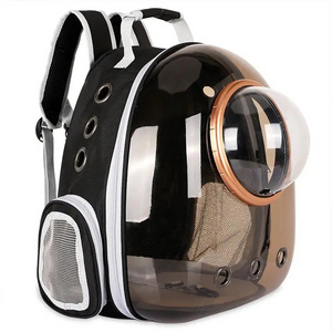 Cheap Dog Cat bag pet backpack outside portable transparent space capsule pet bag cat breathable backpack pet carrier bag