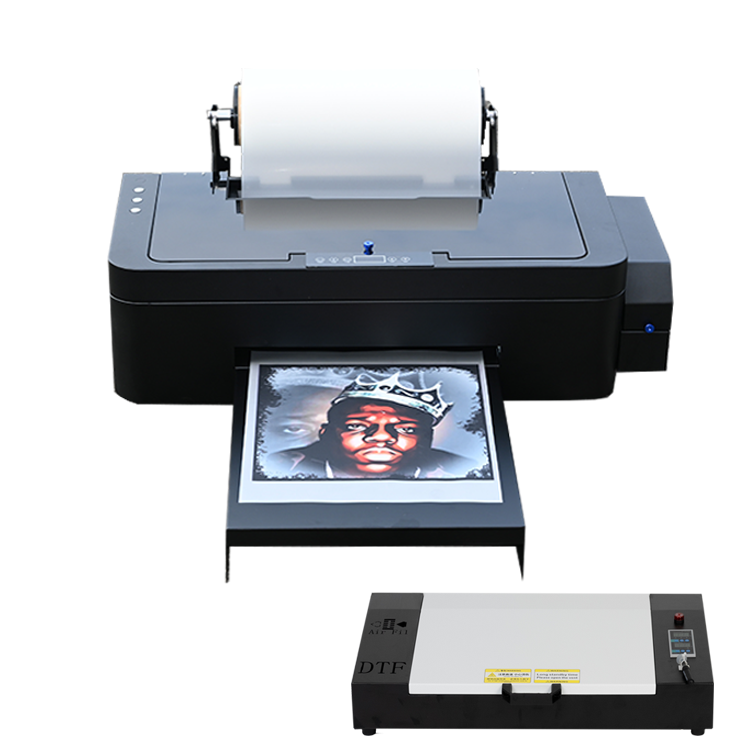 White Ink Direct To Film Printer Plastisol offset heat transfer inkjet Printing Machine R1390 L1800 XP600 DTF Printer