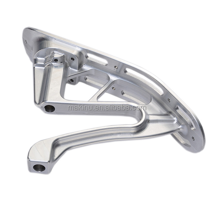 CNC machined  customized aluminum alloy motorcycle rear swing arm, racing swing arm front fork