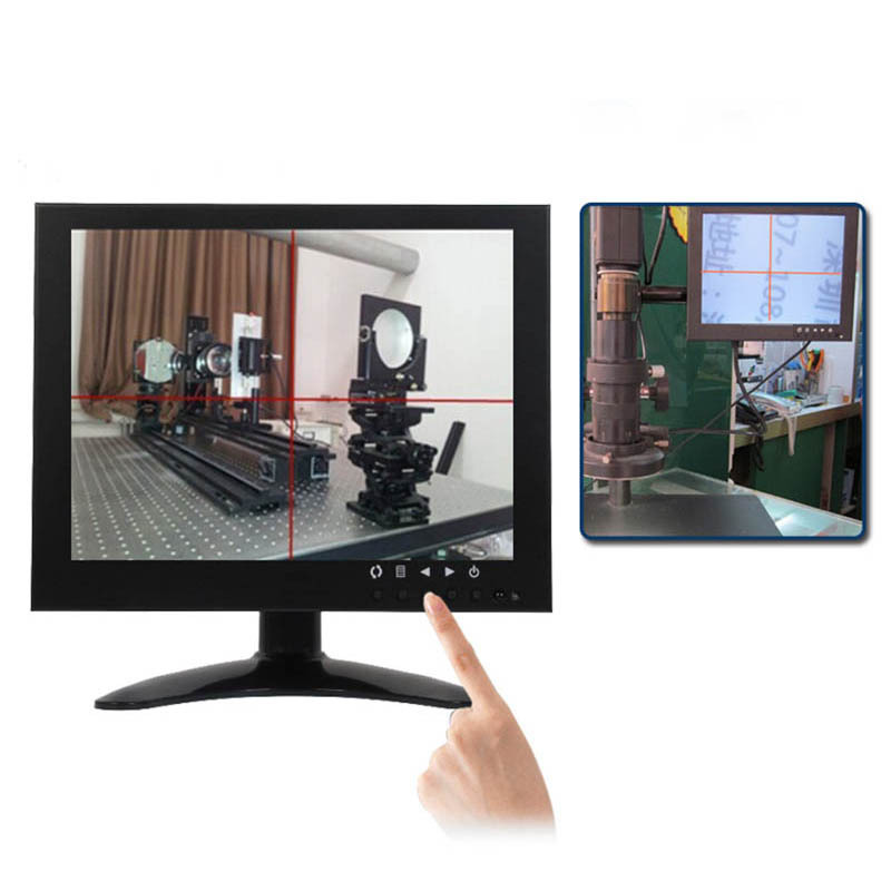 High Brightness Portable Display Industrial Metal Case 1024x768 8 inch CCTV BNC LCD Monitor