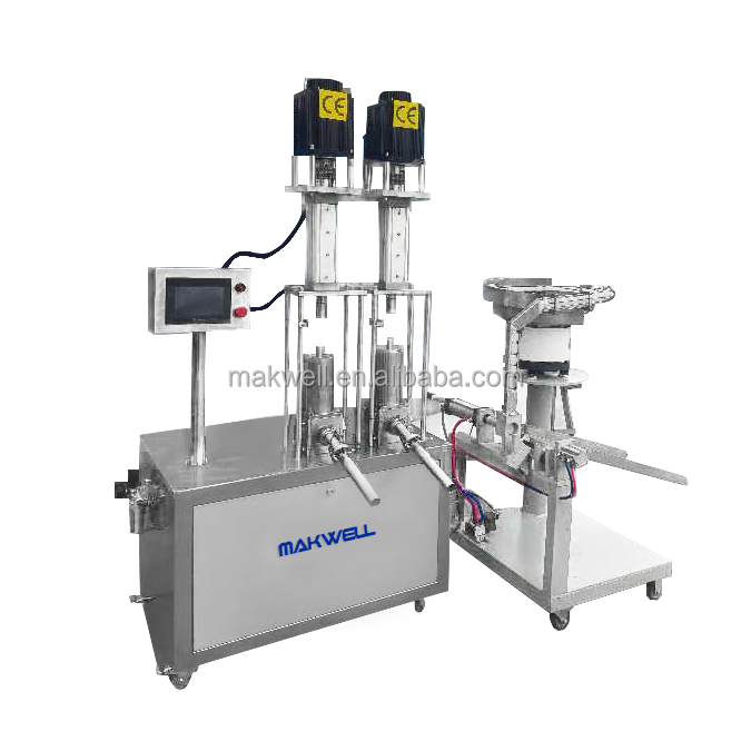 MAKWELL Aluminum tube plastic tube silicone glass glue filling and capping machine