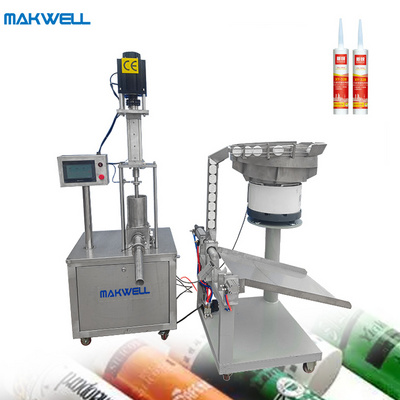 MAKWELL Semi Automatic Super Glue Silica Gel Aluminum Grease Oil Cartridge Tube Silicone Sealant Filling Machine