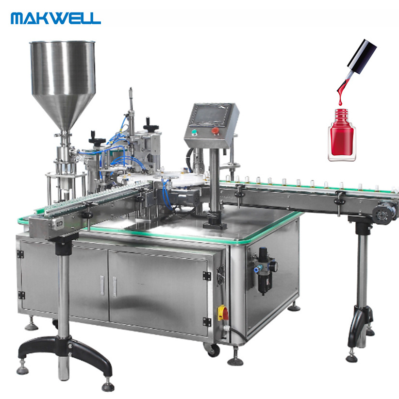 Automatic small bottle liquid  nail polish filling machine