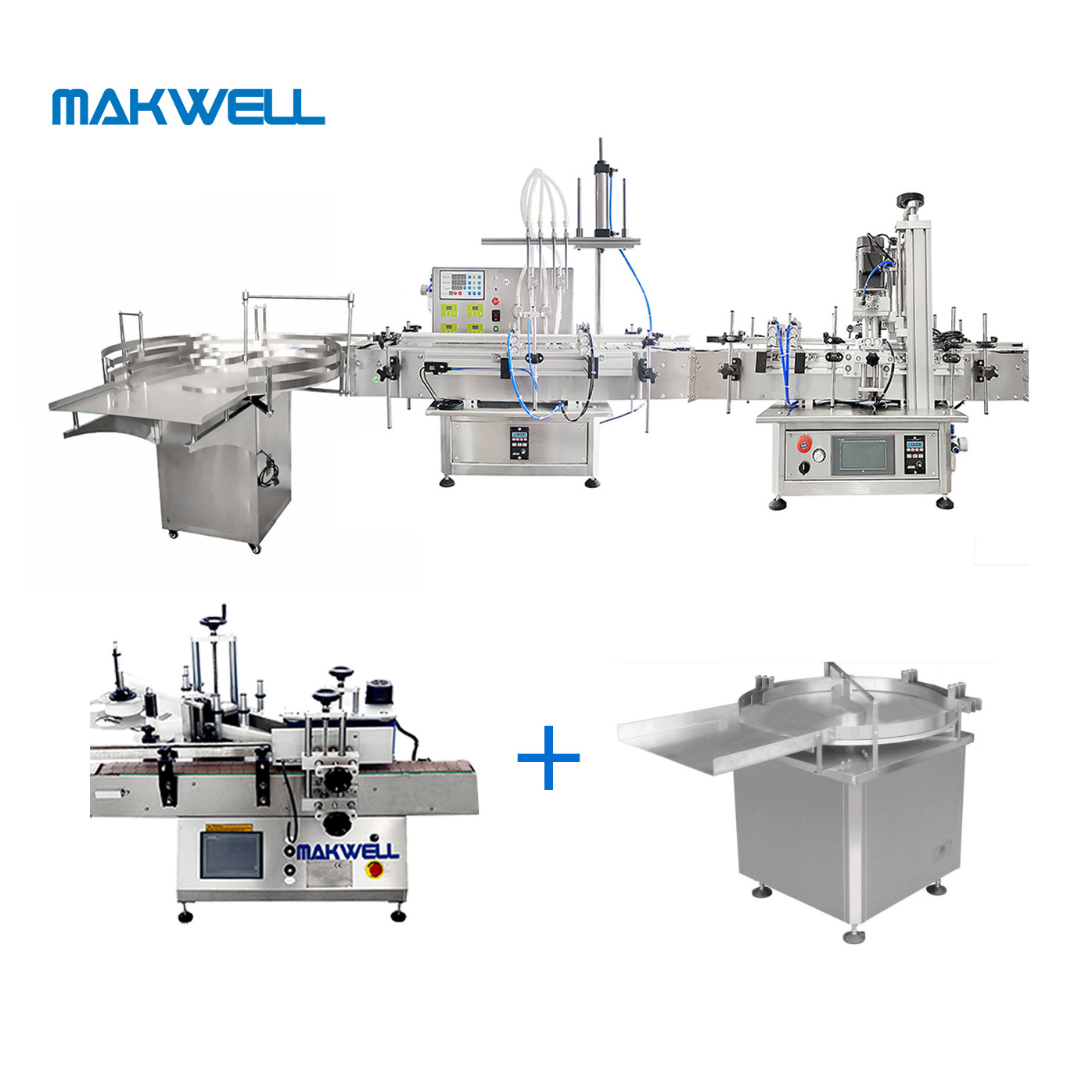 MAKWELL Automatic Filling Line Cosmetic Small Liquid Detergent Filing Machine