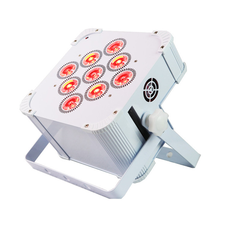 MAKY MQ-G117 9x18w 6in1 battery powered wireless dmx rgbwa uv led par light for dj ktv disco and show