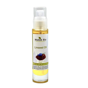 linseed oil 50 ml  organic 100% pur certifier USDA products 100% skin care for men and women for body 50 ml malak bio