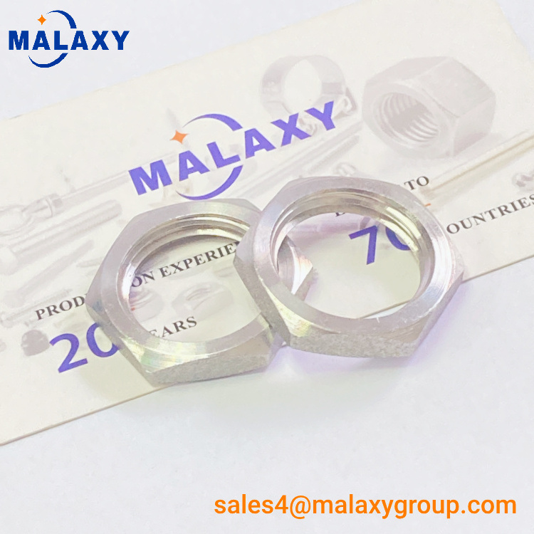 MALAXY G1/2'' - G4'' Galvanized Carbon Steel Thin Hex Lock Cable Gland Nut