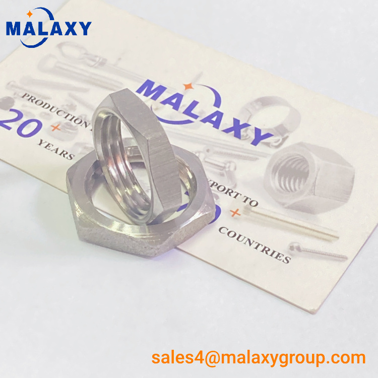 MALAXY G1/2'' - G4'' Galvanized Carbon Steel Thin Hex Lock Cable Gland Nut