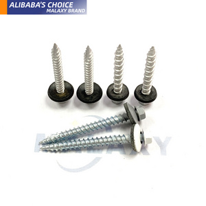 Malaxy Sus304 Roofing Screw Wood Timber 6.5'' #12 Self Tapping Stainless Steel Metal Washer Roofing Screw With Rubber Washer