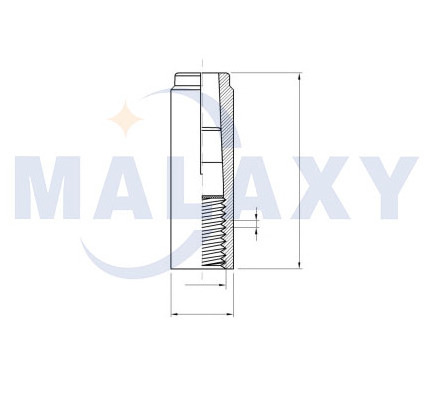 MALAXY Brass Drop in anchor with Full of Knurled Expansion Dropin anchor