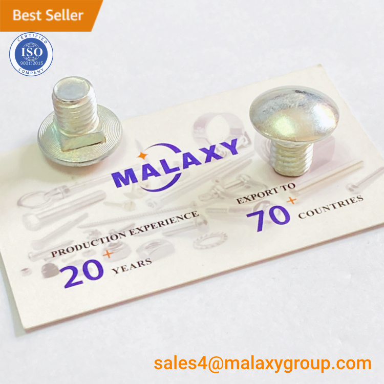 MALAXY M10 M12 M14 M16 M20 Fastener Stainless Steel Carriage Bolt