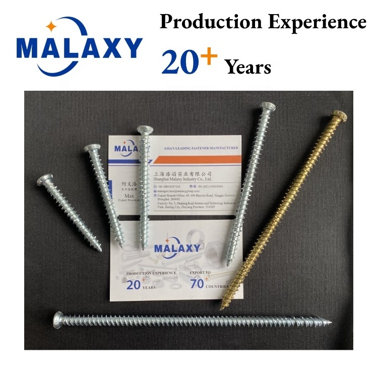 MALAXY Turbo 7.5Mm Blue Screws Window Concrete Frame Screws