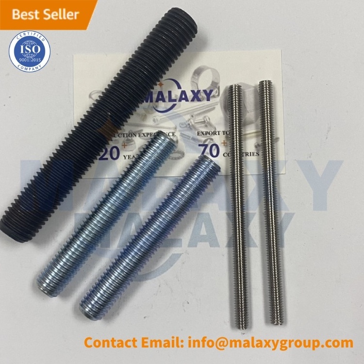 MALAXY Grade 4.8 Din976 All Threaded Rods Zinc Full Thread Stud / Rod 3/8