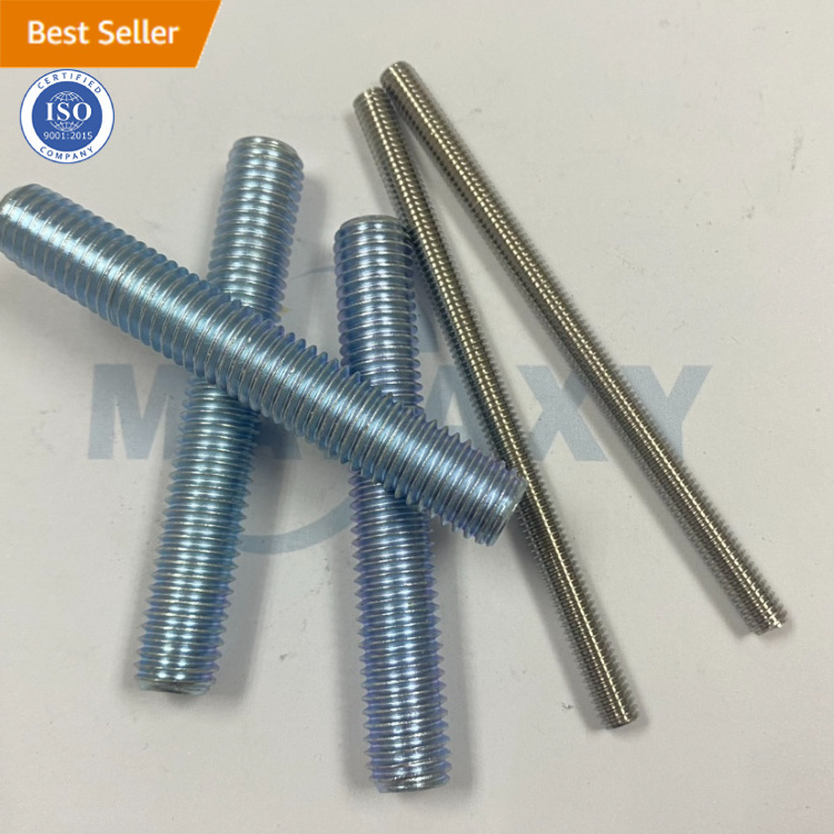 MALAXY Grade 4.8 Din976 All Threaded Rods Zinc Full Thread Stud / Rod 3/8