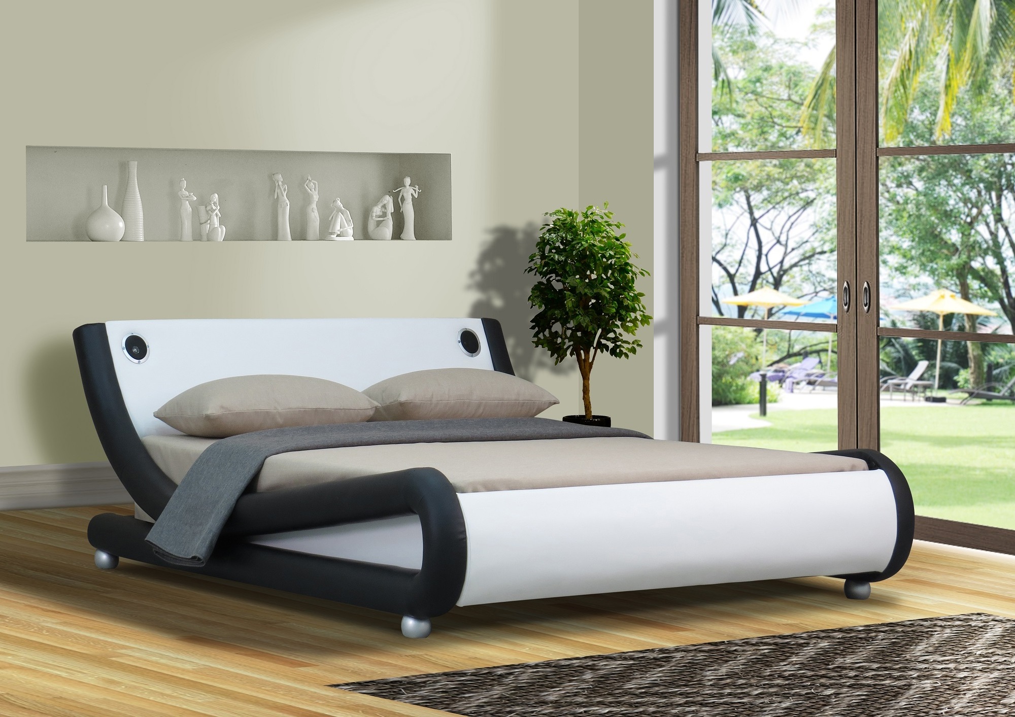 New Design Futuristic 2019 Mallorca  Curved Shape Bed