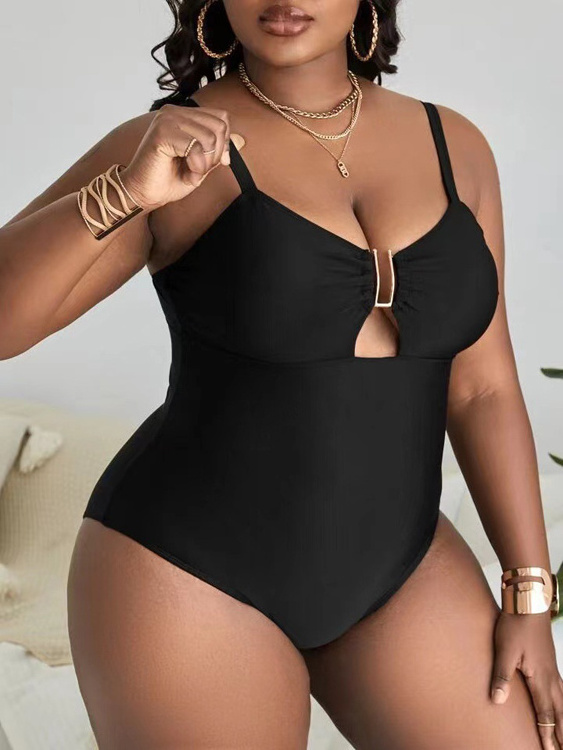 New Modest swimsuits Black Beachwear Set Women wholesale plus size swimwear