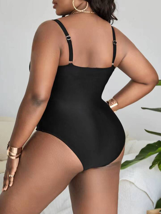 New Modest swimsuits Black Beachwear Set Women wholesale plus size swimwear