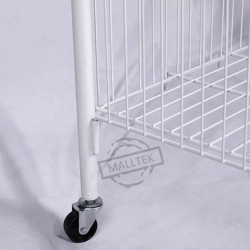 Supermarket Metal Display Wire Mesh Basket Rack Shelves