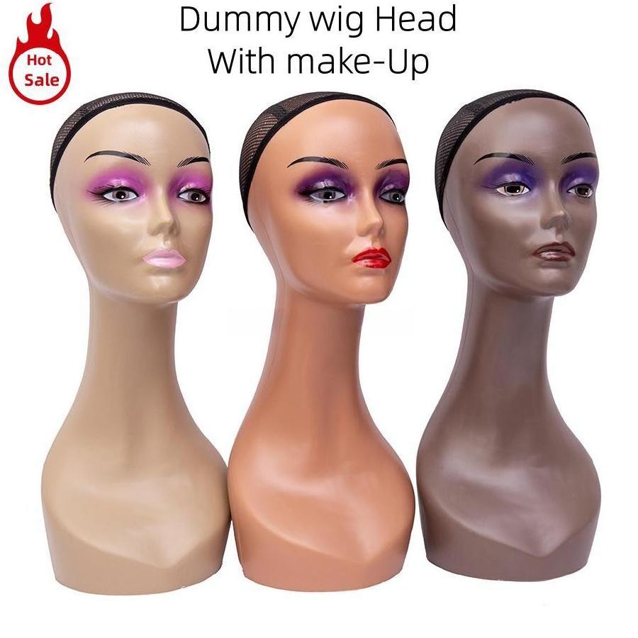 Female Head Mannequin without shoulder Model For Display Hat Scarf Hair Wig