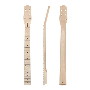 22 Frets Guitar Neck Nature C shape 25.5 Inch scale Maple wood DIY unfinished guitar neck