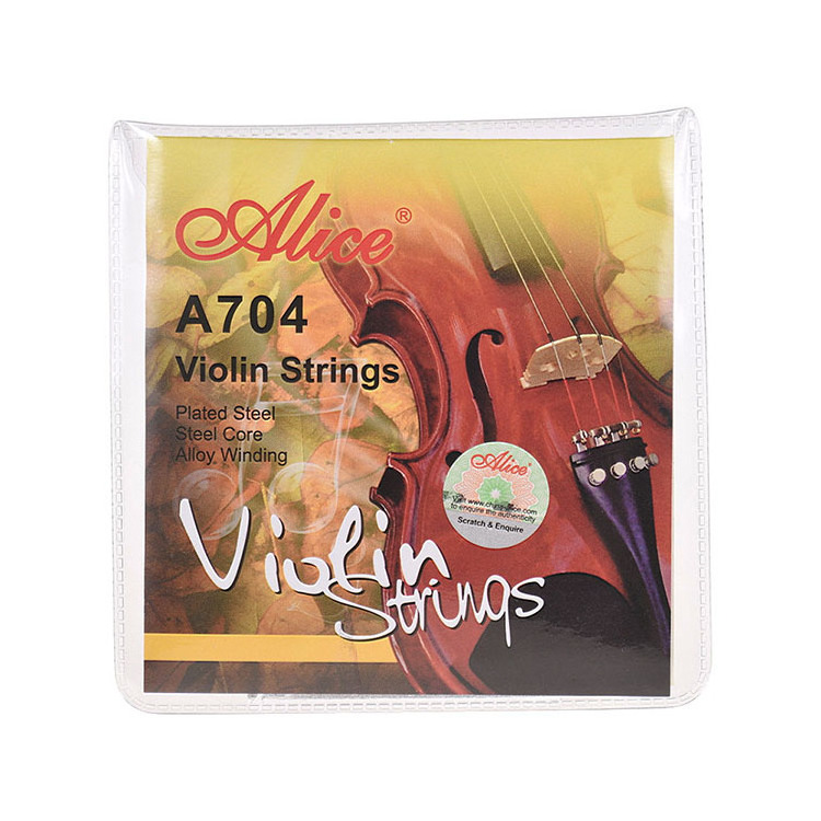 Hot Sale Alice A704 Plated Steel Plain String Steel Core 4/4 Practice Violin string