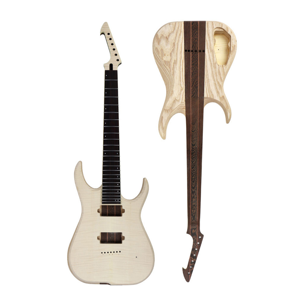 New Style Wholesale High Quality Custom Unfinished Electric Guitar Through neck Body Kits