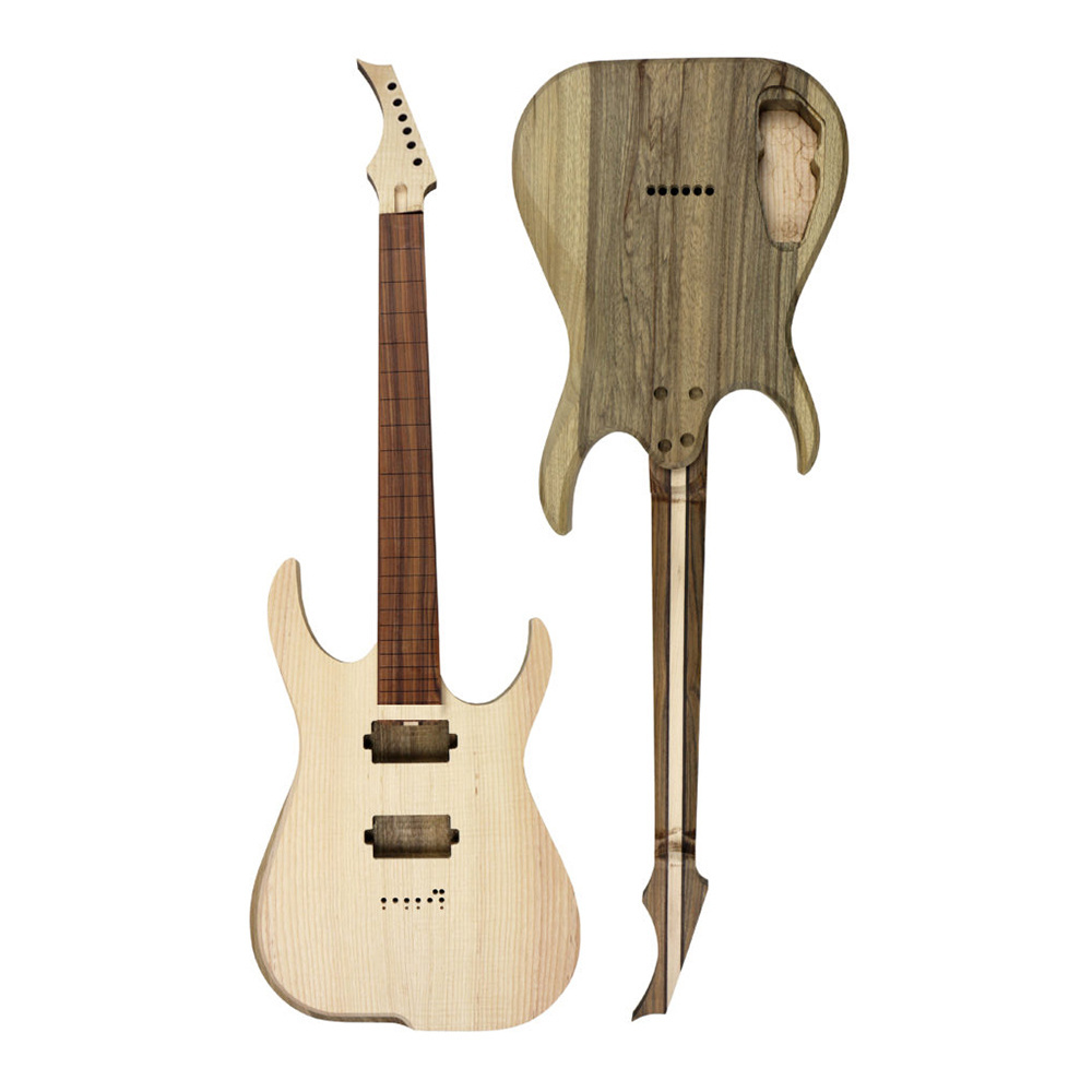 New Style Wholesale High Quality Custom Unfinished Electric Guitar Through neck Body Kits