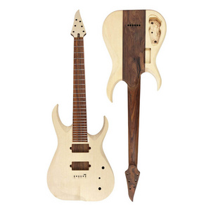 New Style Wholesale High Quality Custom Unfinished Electric Guitar Through neck Body Kits