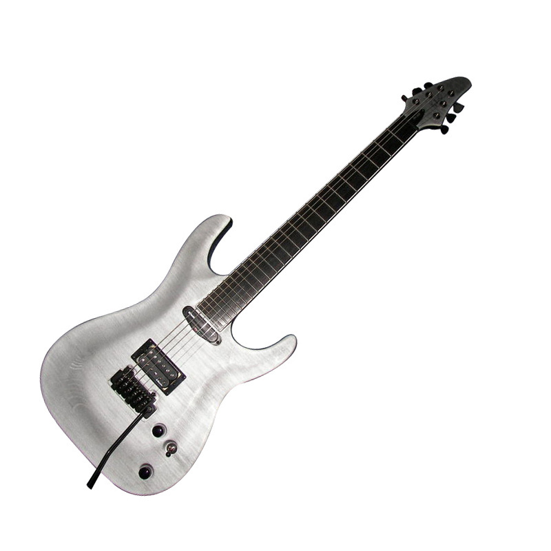 Matt silver color / Flamed Maple Top Good Quality Chinese Guitar ,CNC machine Guitarra