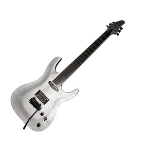 Matt silver color / Flamed Maple Top Good Quality Chinese Guitar ,CNC machine Guitarra