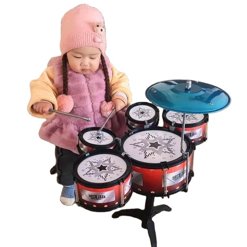 Hot selling educational music rock jazz electroplate drum toy for kids Musical Instrument Toy