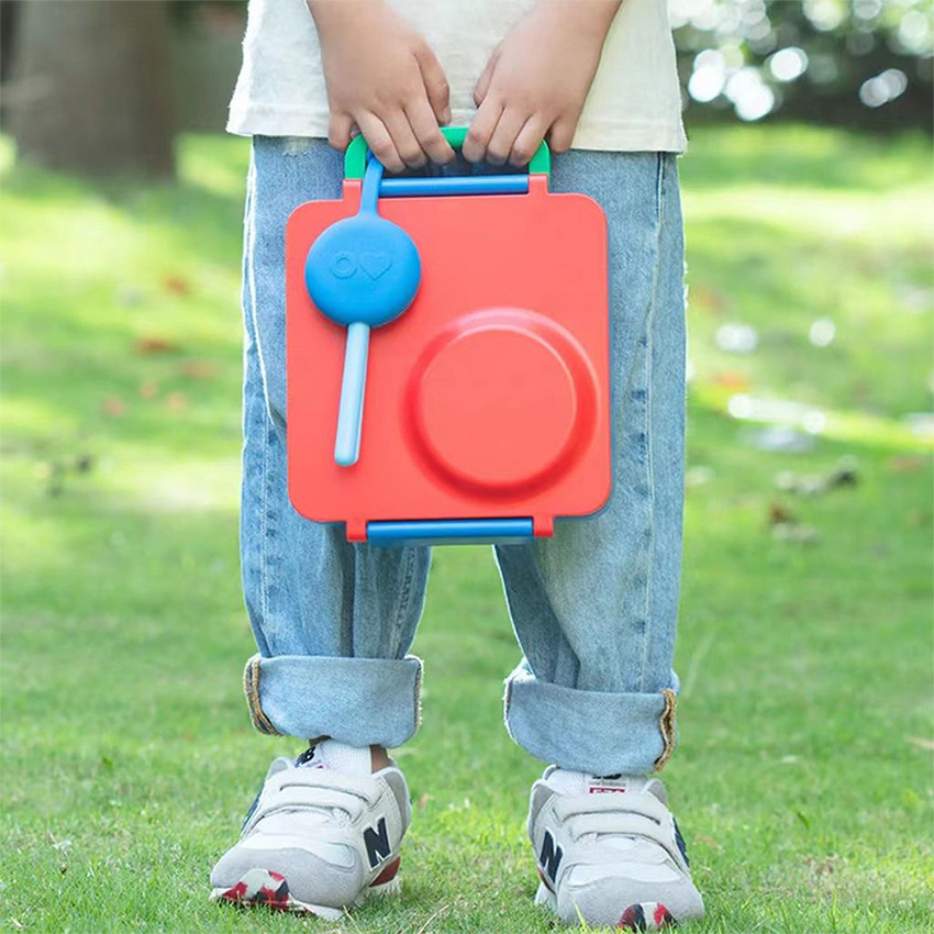 Modern Simple Bento Kids Lunch Box Steel, Bento Leakproof Omie Lunch Box Kids, Stainless Steel Lunch Box Bento For Kids