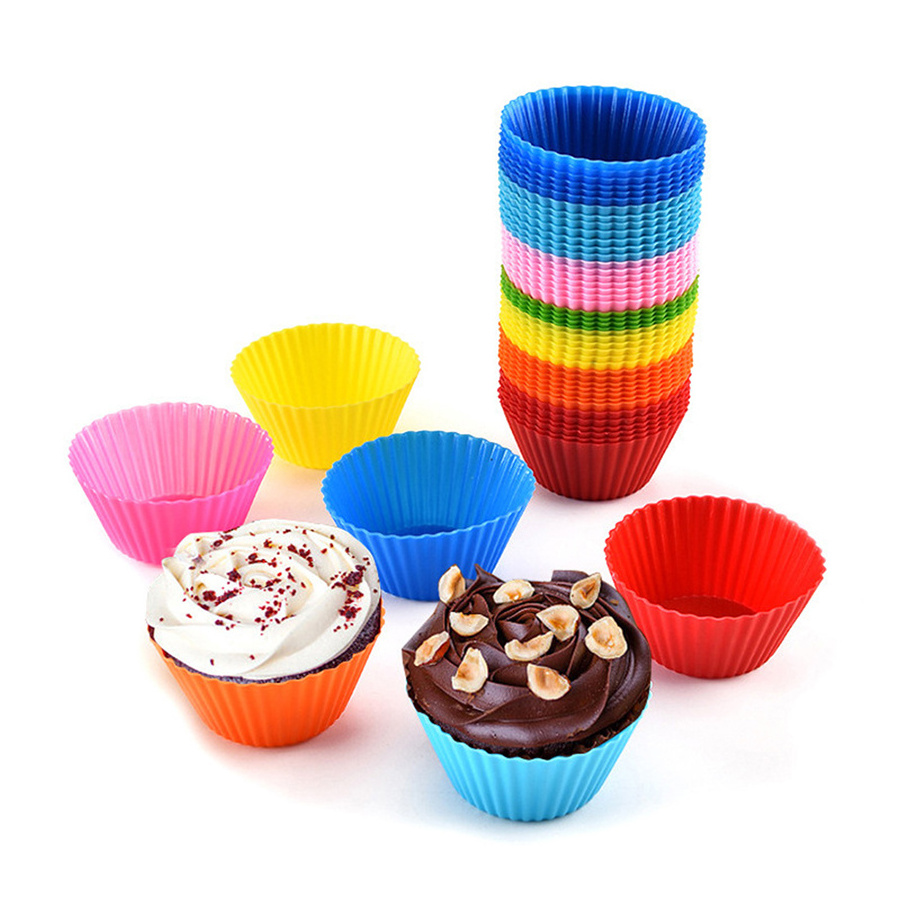 Amazon Hot Sale Air Fryer Silicone Liners Cupcake, Silicone Mini Muffin Cups, Square Silicon Cupcake Liners