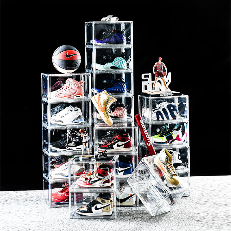 Hot Sale Clear Plastic Storage Bin Shoes Box, Plastic Shoe Boxes Clear Acrylic, Clear Shoe Box Stackable