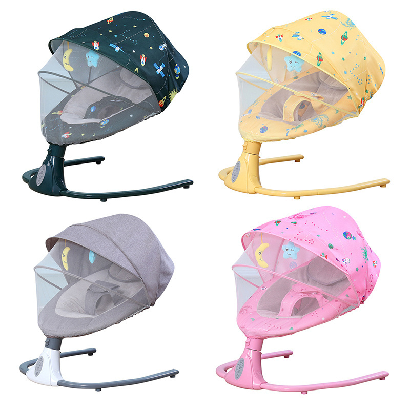 2024 New Indoor Modern 5 1 Horse Newborn Baby Gift Durable Toddler 0-12 Months Rocker Bouncer Swing Chair Auto Bed Dining Seat