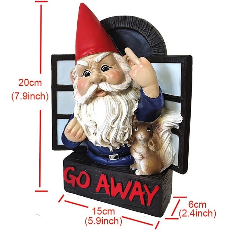 Garden Gnomes Statues Outdoor Decor Funny Tree Hugger Resin Sculptures & Statues for Patio Lawn Yard Decor