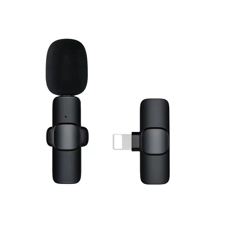 Dual K9 Small Type-C Tube Live Mini Clip Lavalier Collar Lapel 2.4g Wireless Mic Microphone for mobile phone camera vlogging