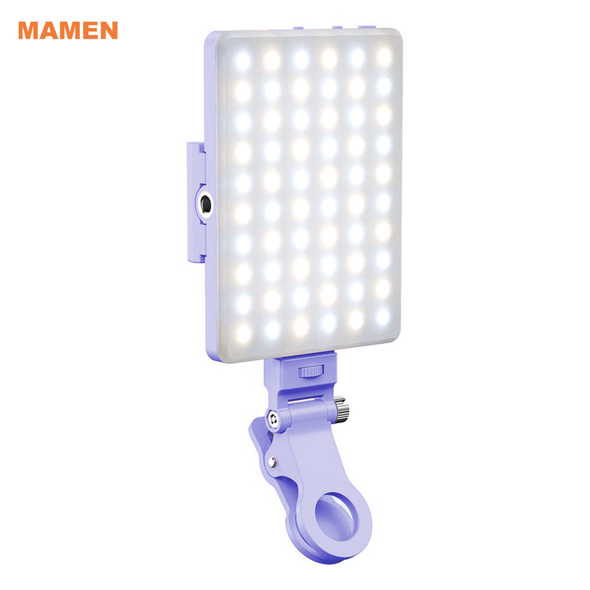 Mamen Bi Color Conference Lighting Fill Photography Led Light Smartphone Clip Video LED Camera Light