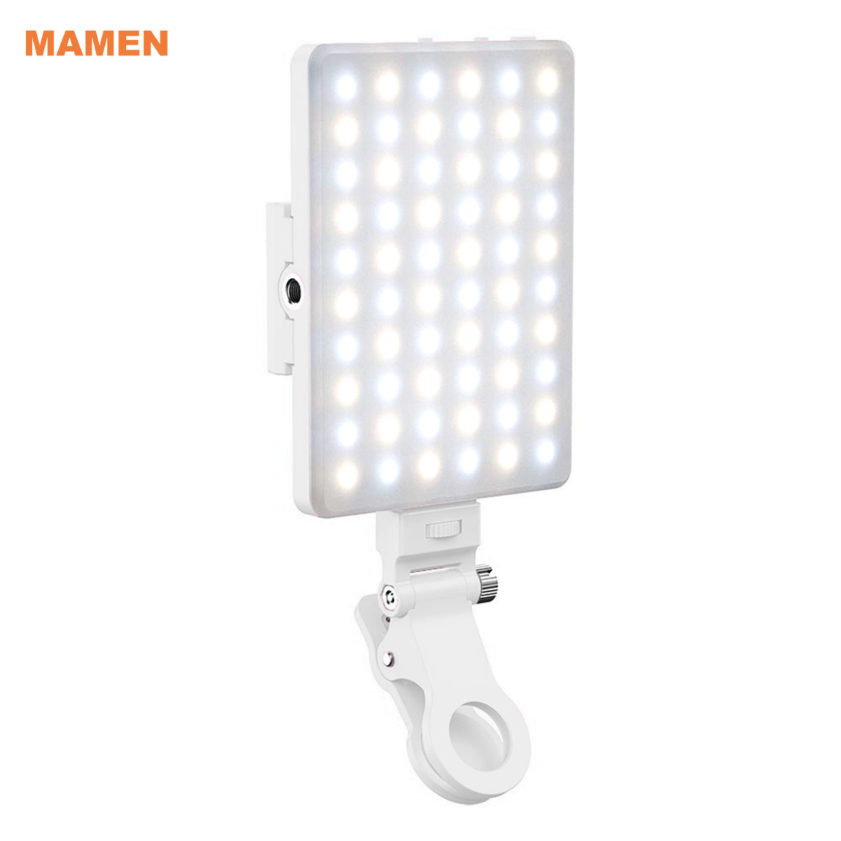 Mamen Bi Color Conference Lighting Fill Photography Led Light Smartphone Clip Video LED Camera Light