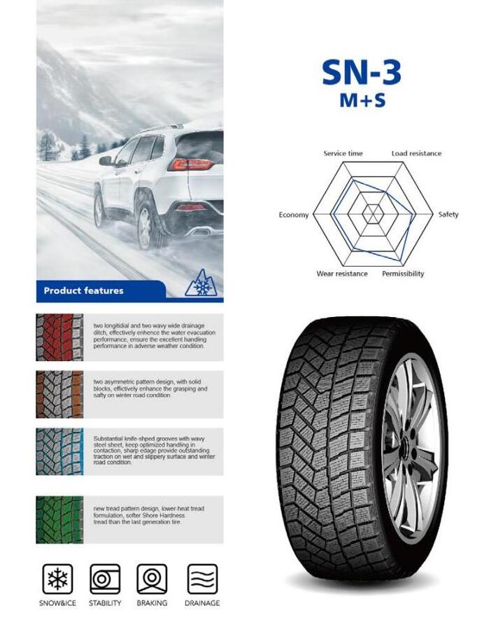 Lanvigator Compasal Aplus variety sizes winter tyres R17 225/65R17 car winter snow tires