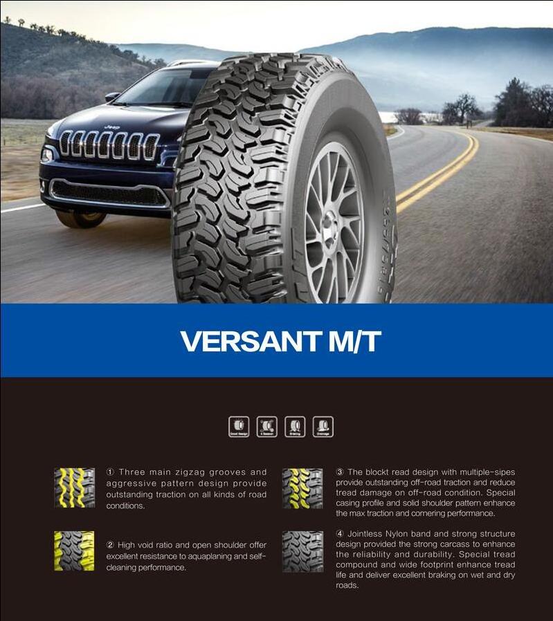 Lanvigator Compasal Aplus brand MT 4x4 mud tyre LT235/85R16 LT245/75R16 LT265/75R16 mud terrain tire