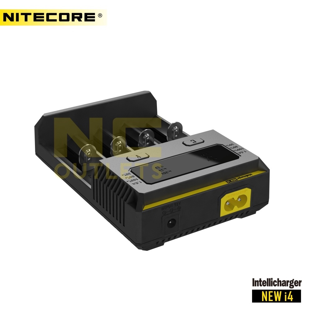 Nitecore new i4 EU AU UK US plug IMR Li ion AA 18650 DC 12V universal rohs battery charger