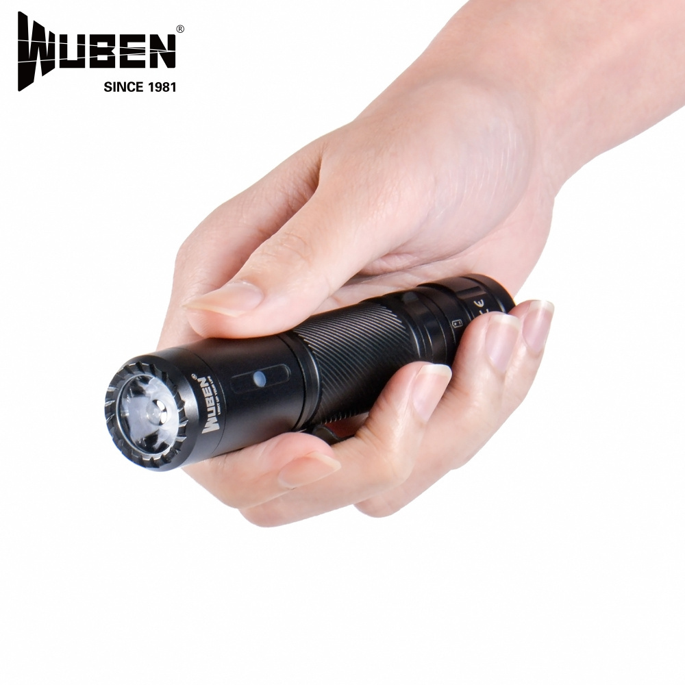 WUBEN C3 LED Flashlight USB Type-C Rechargeable 1200 Lumens IP68 Waterproof Camping lantern 18650 Battery included for Camping