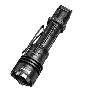 Wuben T1 Tactical Flashlight 2000 Lumens SST40 LED 498meters Two Modes type c 18650 3100mAh torch