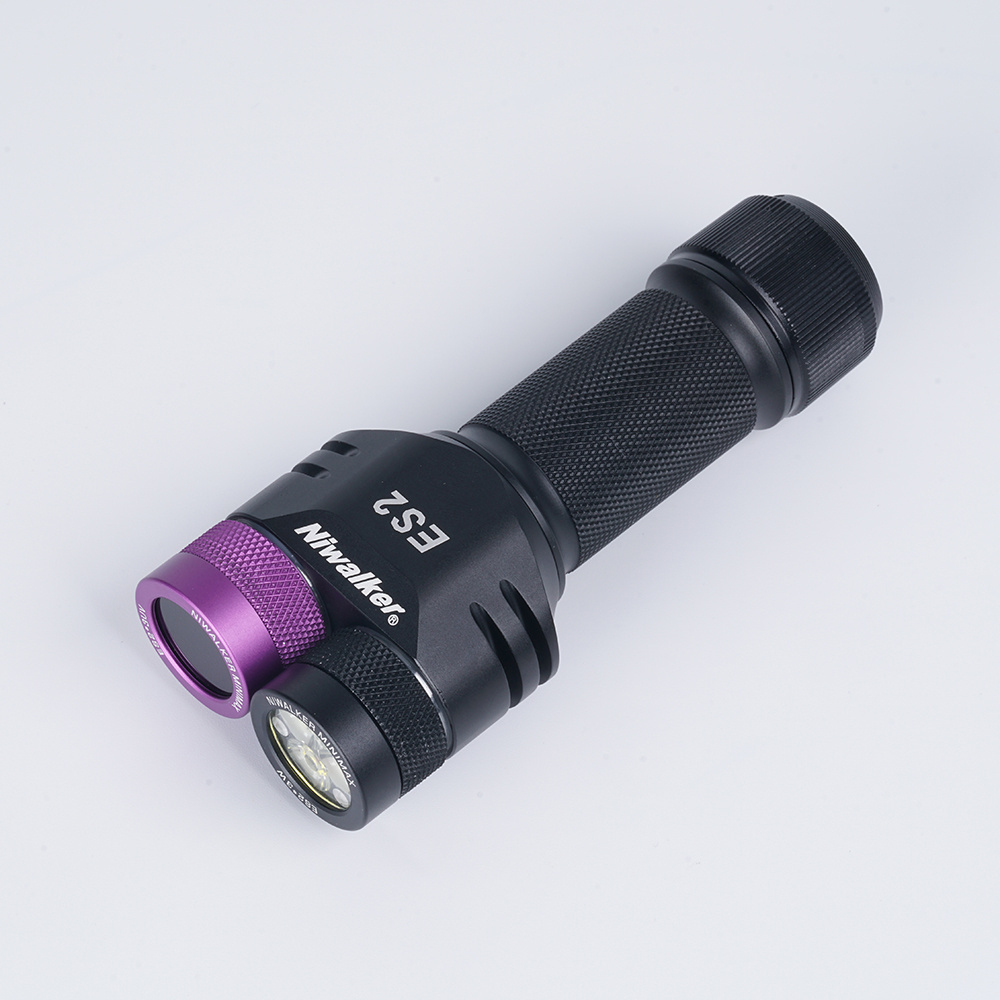 Niwalker ES2 MAX 7050lumens 18W High power 365nm Building block flashlight CW NW RGB IR UV Customized torch